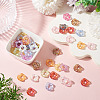 Plated UV Transparent Acrylic Beads FIND-TAC0035-52-5