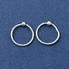 Brass Ball Captive Bead Nose Ring AJEW-G075-01S-02-4