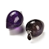 Natural Amethyst Pendants G-M424-02P-09-2