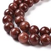 Natural Mashan Jade Round Beads Strands G-D263-8mm-XS05-5