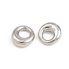 Brass European Beads KK-CBA78C7-33C-P-2