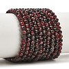 Natural Red Garnet Beads Strands GG-CBA1497-A04-4mm-2