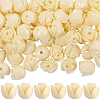 100Pcs Synthetic Coral Carved Beads CORA-SC0001-13-1