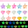 15Pcs 15 Styles Luminous Transparent Resin Pendants RESI-YW0001-79-2