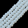 Imitation Jade Solid Color Glass Beads Strands EGLA-A034-J3mm-MD06-2