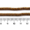 Electroplated Non-magnetic Hematite Beads Strands G-P571-B01-01D-4