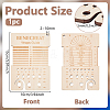Wood Rulers TOOL-WH0155-148A-2