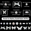 160Pcs 16 Styles Mixed Styles Acrylic Beads OACR-PA0001-77A-2