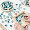 500G 4 Styles Handmade Porcelain Cabochons DIY-SP0007-70-3