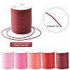 5 Rolls 5 Colors Round Waxed Polyester Cord YC-FS0001-02E-4