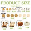 Silicone Beads Round Rubber Bead 15MM Loose Spacer Beads for DIY Supplies Jewelry Keychain Making FIND-TA0008-90B-5