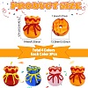 12Pcs 4 Colors Imitation Jade Glass Beads GLAA-CJ0002-97-2