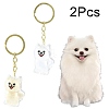 Iron Plastic Keychains KEYC-FZC0001-001B-G-1