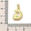 Rack Plating Brass Micro Pave Cubic Zirconia Pendants KK-L226-100G-G-3