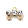 Brass Micro Pave Clear Cubic Zirconia Chandelier Components Link LS-KK-D283-11G-1