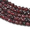 Natural Red Garnet Beads Strands GG-CBA1497-A04-4mm-4