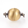 Brass Magnetic Clasps KK-E737-33AB-2