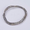 Electroplate Glass Beads Strands GLAA-F077-FR11-2