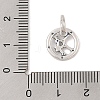 Luminous 925 Sterling Silver Rhinestone Constellation Charms STER-H114-01AS-09-3