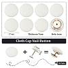 BENECREAT 32 Sets Cloth Cap Nail Button DIY-BC0012-17B-2