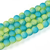 Crackle Glass Beads Strands GLAA-N009-10mm-10-1