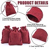 Beebeecraft Polyester Imitation Burlap Packing Pouches Drawstring Bags ABAG-BBC0001-02B-04-6