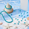 1 Strand Synthetic Turquoise Dyed Beads Strands G-FH0002-59B-5