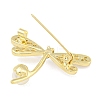 Alloy Crystal Rhinestone Dragonfly Brooch JEWB-U006-07G-2