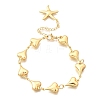304 Stainless Steel Link Bracelets for Women BJEW-P354-01B-G-4