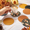 Magibead 8Pcs 4 Styles PU Leather Cup Mats AJEW-MB0001-09A-7