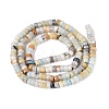 Natural Flower Amazonite Beads Strands G-Q606-46A-10-3