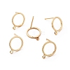 Brass Stud Earring Findings LS-X-KK-S348-358-2