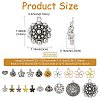 60Pcs 20 Styles Tibetan Style Alloy Pendants FIND-FS0005-06-2
