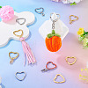 8Pcs 3 Styles 304 Stainless Steel Keychain Clasps STAS-TA0004-78-8