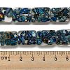Dyed Natural Imperial Jasper with Resin Beads Strands G-G083-F07-01-4