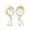 Alloy Rhinestones Stud Earrings EJEW-M075-04G-01-2