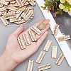 HOBBIESAY 150Pcs Unfinished Wood Connector Charms FIND-HY0001-19-3