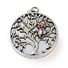 Opalite Tree of Life with Owl Pendants G-L524-15AS-02-1