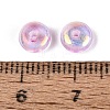 Baking Paint Electroplate Transparent Glass Beads EGLA-Q141-01A-A05-3