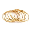 7Pcs PVD Vacuum Plating 202 Stainless Steel Bangle Sets BJEW-M317-13G-01-1