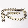 Electroplate Non-magnetic Synthetic Hematite Bead Strands G-F300-21-06-2