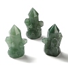 Natural Green Aventurine Cluster Display Decorations DJEW-C020-01F-1