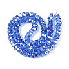 Electroplate Glass Beads Strands EGLA-T021-20F-2