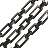201 Stainless Steel Rectangle Link Chains Chains CHS-F024-06EB-1