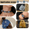 20Pcs Flower Zinc Alloy & Rhinestone & Glass Rivets BUTT-NB0001-84A-5