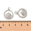 Brass Micro Pave Cubic Zirconia Pendants KK-P260-21P-3