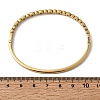 304 Stainless Steel Rhinestone Hinged Bangles for Women BJEW-B168-03C-G-5