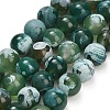 Natural Fire Crackle Agate(Dyed & Heated) Beads Strands G-K425-A08-12mm-2