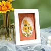 DIY Flower Pattern Photo Frame Embroidery Kits for Beginner PW-WG0A42E-05-1