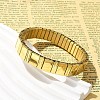 Rectangle 304 Stainless Steel Stretch Bracelets for Women Men BJEW-U021-01G-03-3